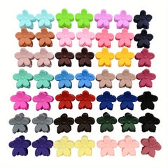 50pcs Cartoon Flower Hair Clips for Baby Girls