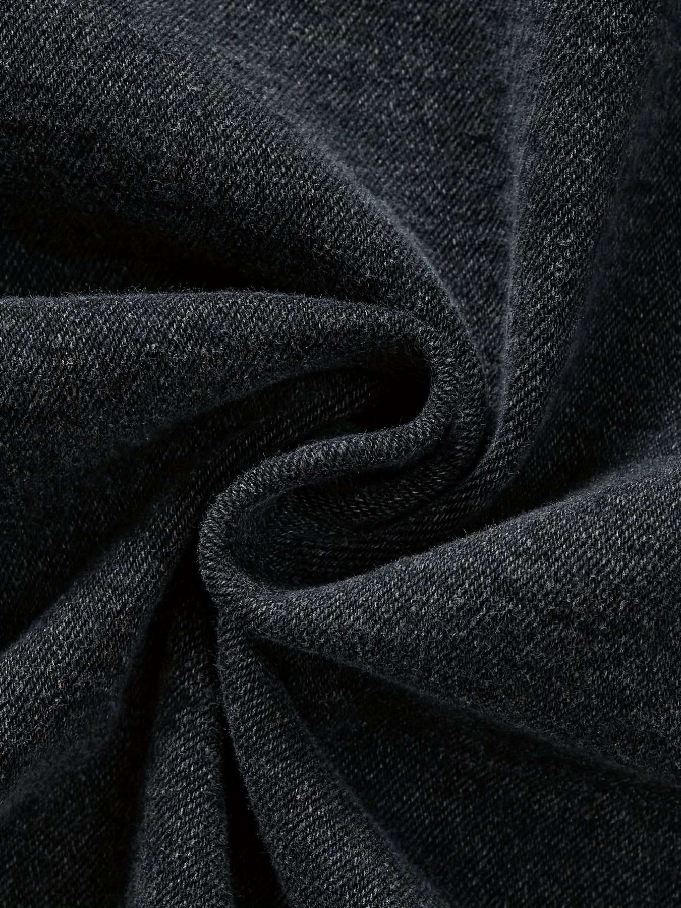 Men's Slim Denim Jacket Casual Crew Neck Top