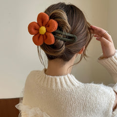 Plush Flowers Hairpin Hairpin Clip For Women Wedding Hair Clip