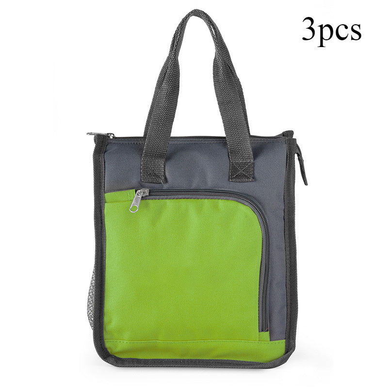 3pcs Nordic Thermal Bag Ice Bag Portable Oxford Cloth Bento Bag