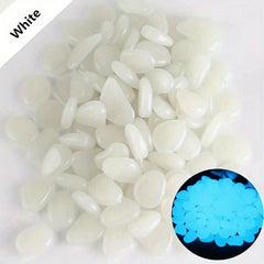 100pcs Glow in the Dark Pebbles for Magical Garden Landscaping