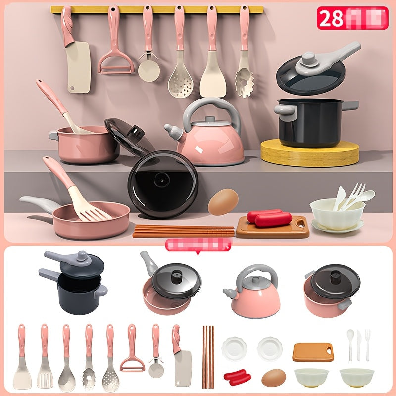 Kids Play Kitchen Set, Educational Cooking Toys