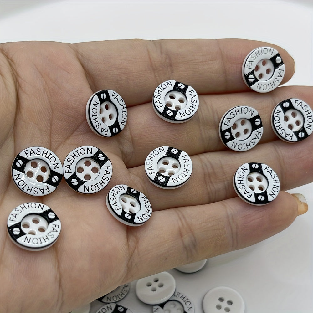 50pcs Classic Round Shirt Jacket Button DIY Clothing Accessories For Men