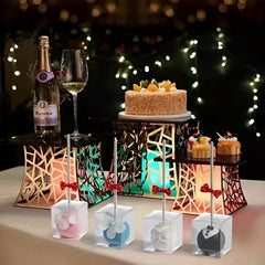 Clear Single Cake Pop Box With Hole 4X4X5.08cm Treat Boxes Small Gift Boxes