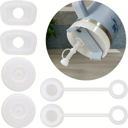 Spill Proof Silicone Stopper 6pcs Kitchen Tumbler Accessories