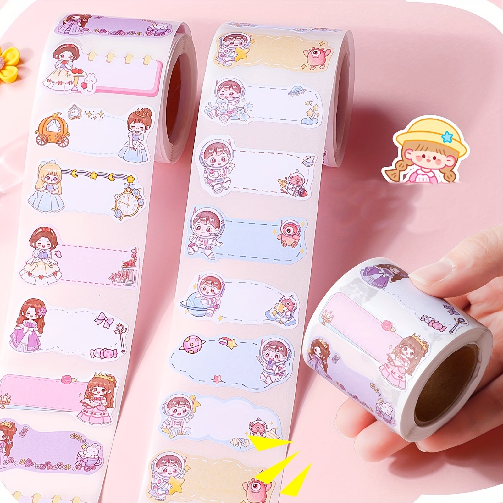 300pcs Custom Name Stickers for School and Scrapbooking