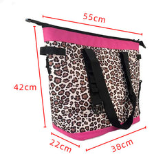 NEWTAG Outdoor Picnic Camping Insulated Bag Leopard Print Cooler Bag