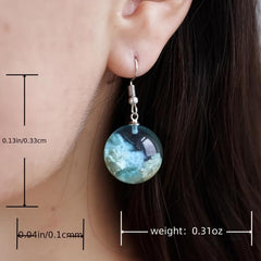 Glass Ball Earrings For Women's Unique Style
