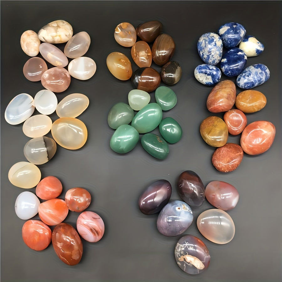 8pcs Raw Agate Crystal Gravel Flowerpot Decoration Stones