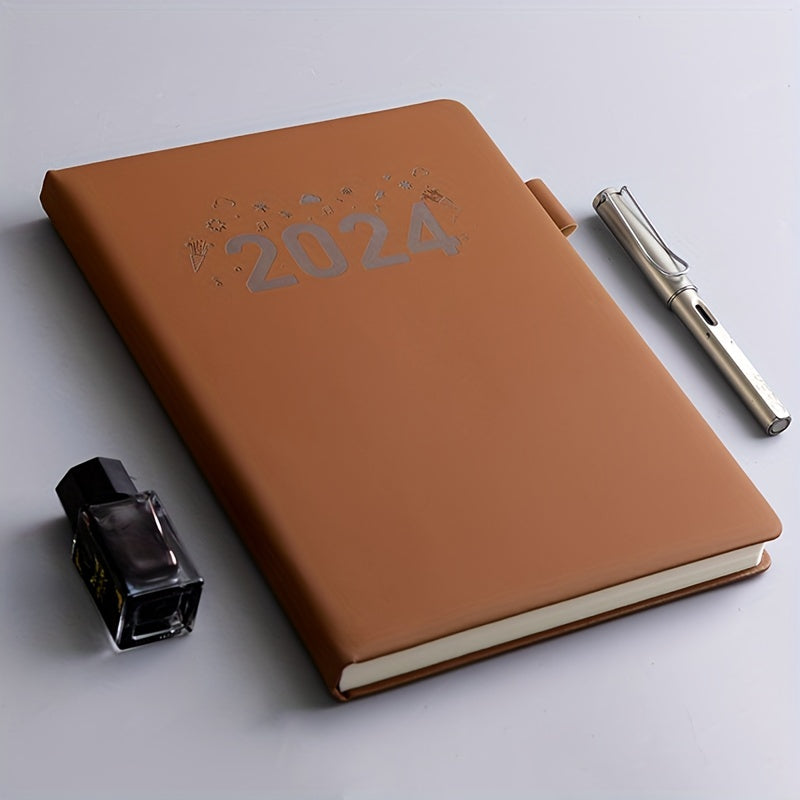 Faux Leather Notebook with Silk Bookmarks 360 Pages