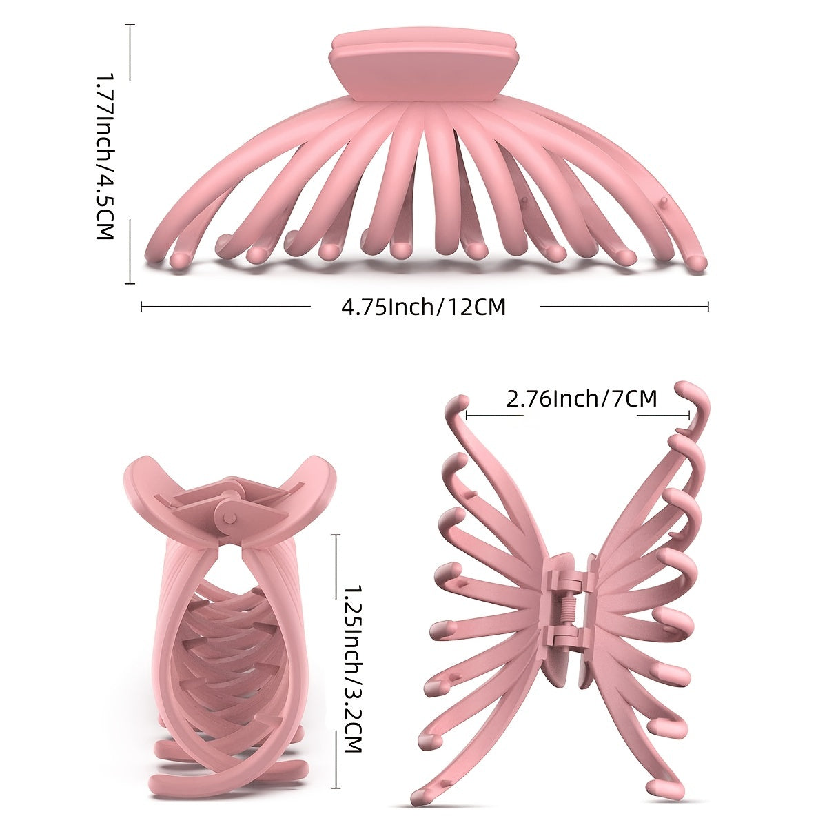 Large Hair Claw Ladies Hair Claw Shark Claw Plastic Hair Clip Hair Accessory