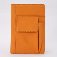 A5 Office Notebook Multifunctional Pocket Insert Cloth Pattern PU Leather
