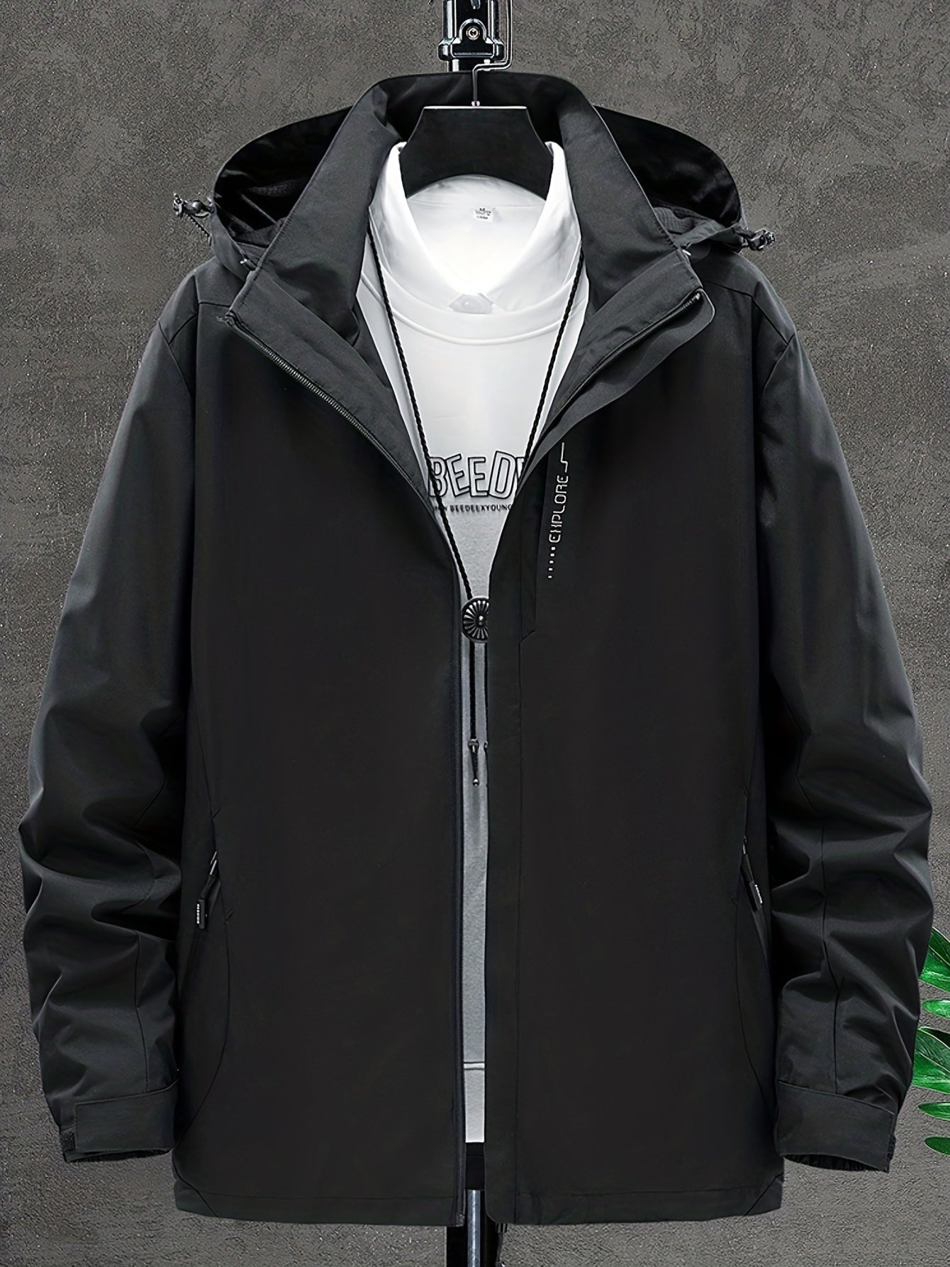 Men's Lightweight Waterproof Windbreaker Jacket Coat For Outdoors