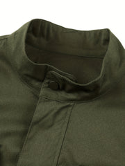 Men's Zip Up Stand Collar Coat Jackets