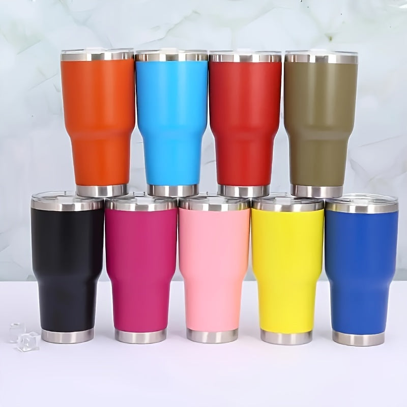 30oz Stainless Steel Insulated Coffee Mug with Lid - Ideal for Outdoor Sport