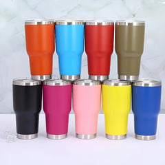 30oz Stainless Steel Insulated Coffee Mug with Lid - Ideal for Outdoor Sport