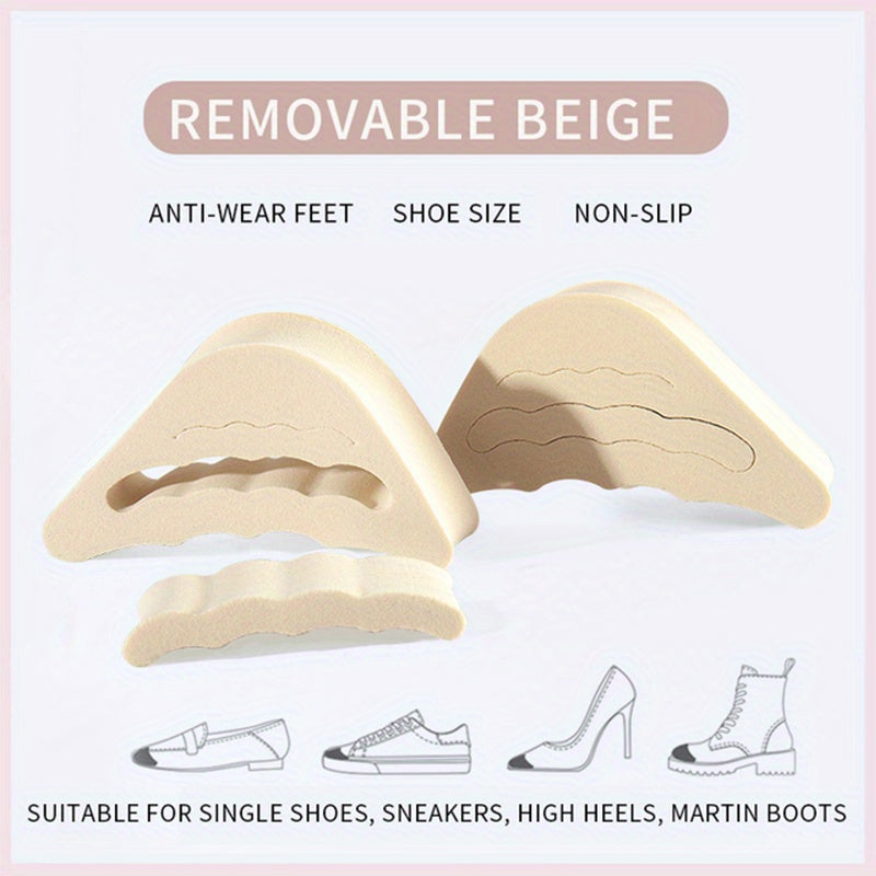 Women's Forefoot Insert Pads High Heels Toe Plug Insoles Pain Relief
