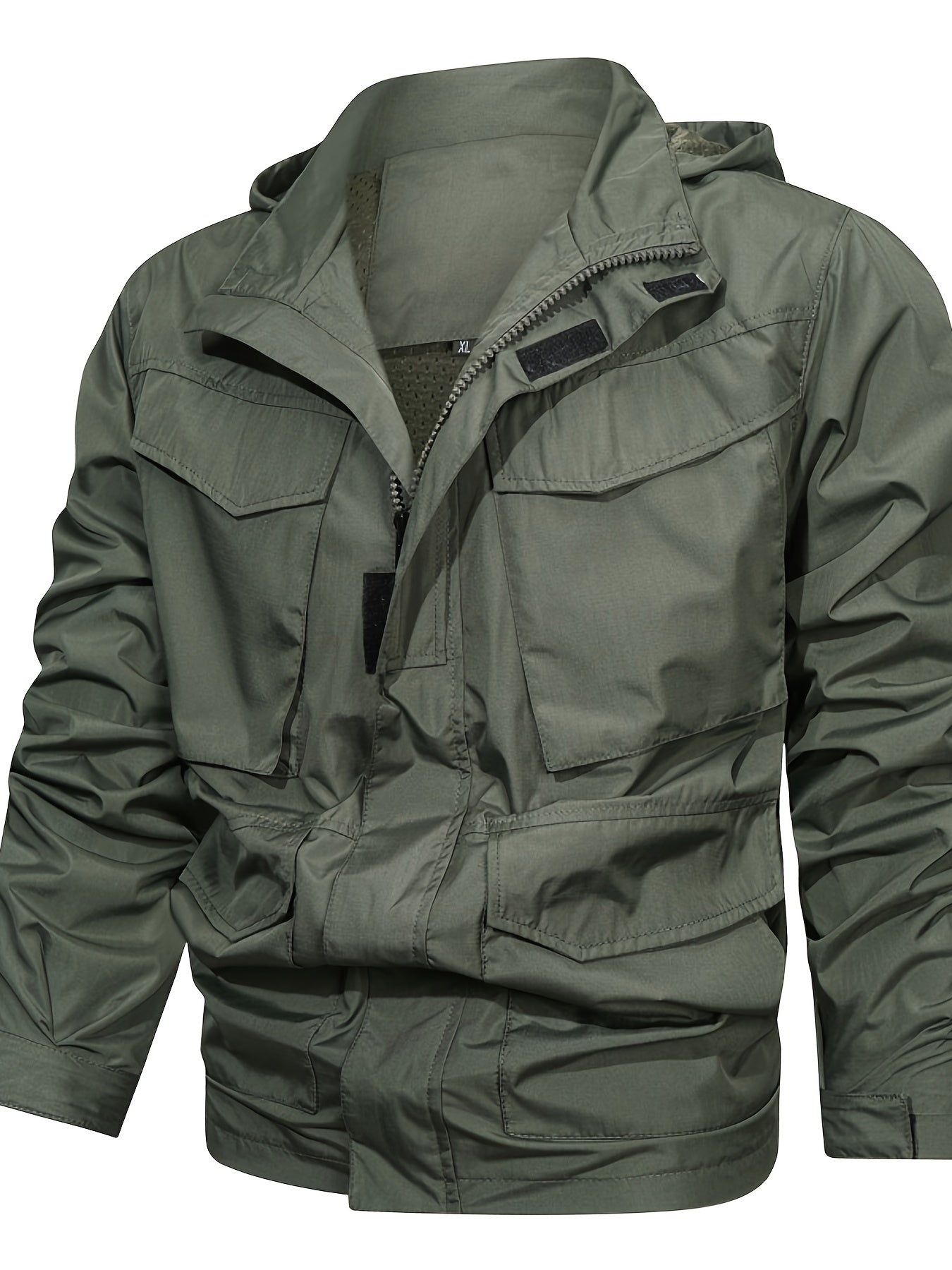 Men's Lightweight Hooded Trench Jacket