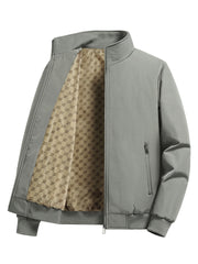 Men's Padded Stand Collar Jacket Windproof Outwear