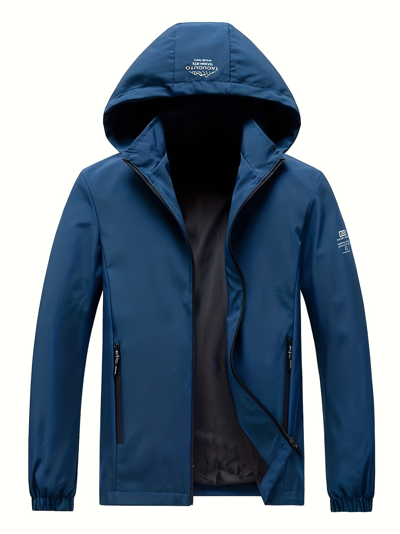 Men's Slim Fit Zippered Hooded Casual Jacket