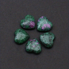 5pcs Natural Crystal Love Heart Shaped Yoga Stone Healing Crystal