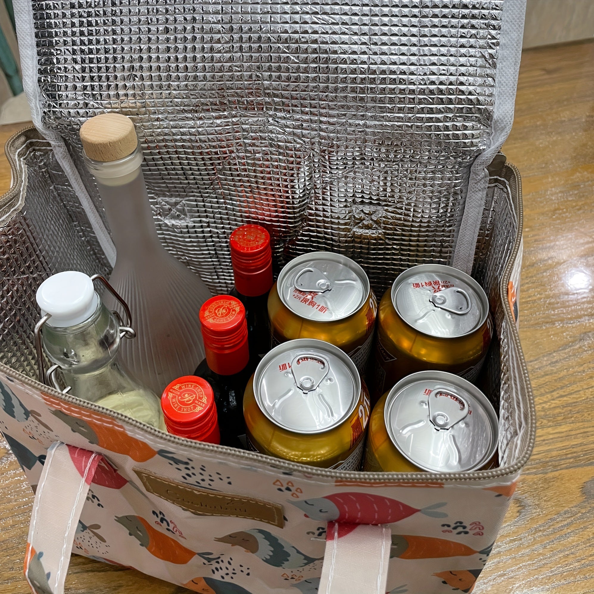 Thermal Lunch Bag for Takeout Food and Outdoor Travel