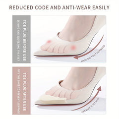 Women's High Heels Toe Plug Half Sponge Shoes Cushion