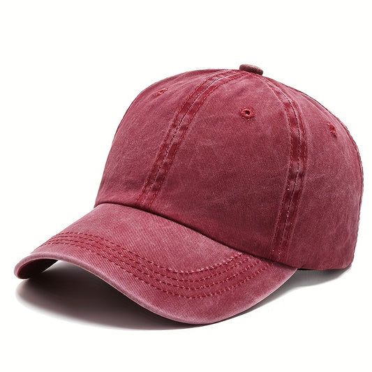 Men's Vintage Baseball Cap Solid Light Plate Cap Outdoor Sun Visor Cap