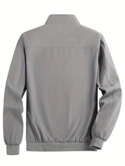 Men's Lightweight Stand Collar Zipper Jacket