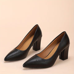 Women's Block Heels Point Toe Work Shoes