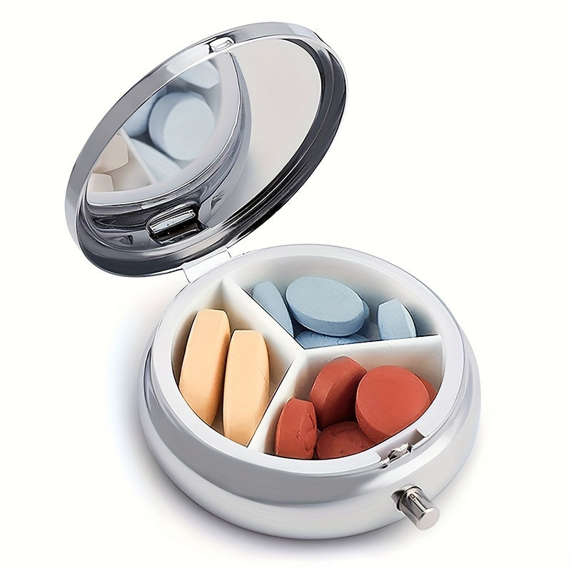 Mini Portable Pill Case with 3 Compartments Unique Horror Monster Love Design