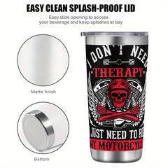 20oz Stainless Steel Insulated Travel Mug with Lid & Straw BPA Reusable