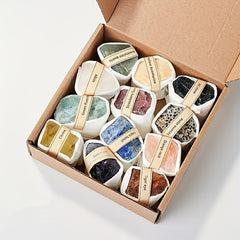 Natural Gemstone Bare Stone Jewelry Carved Transparent Crystal Decorative Stone