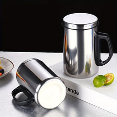 Insulated Stainless Steel Cup with Leak-Proof Lid
