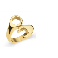 Men's 3 Colors Wrench Spanner Ring Silver Golden
