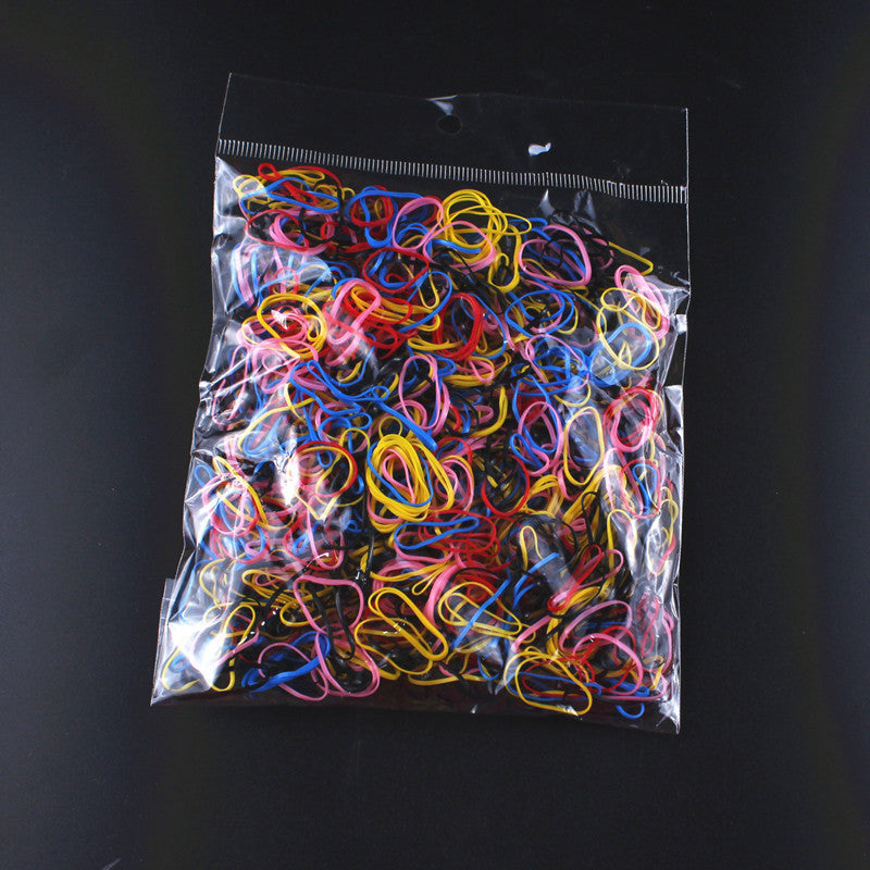 1000pcs Colorful Mini Rubber Bands Hair Elastics Ties Ponytail Holder
