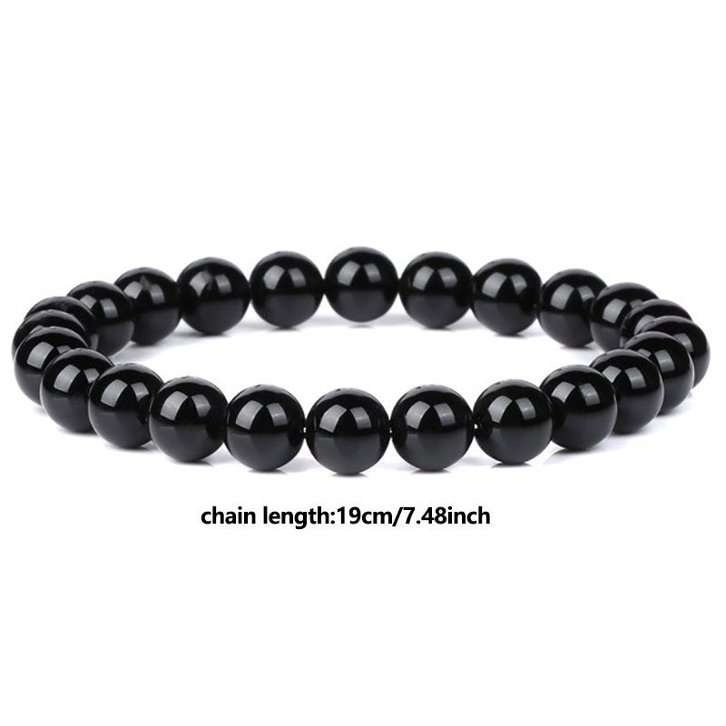 8MM Natural Stone Healing Crystal Stretch Bracelet