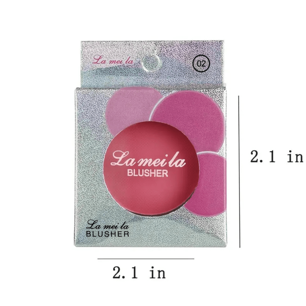 High Pigmented Monochromatic Blush Compact with Peach Pink