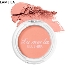 High Pigmented Monochromatic Blush Compact with Peach Pink