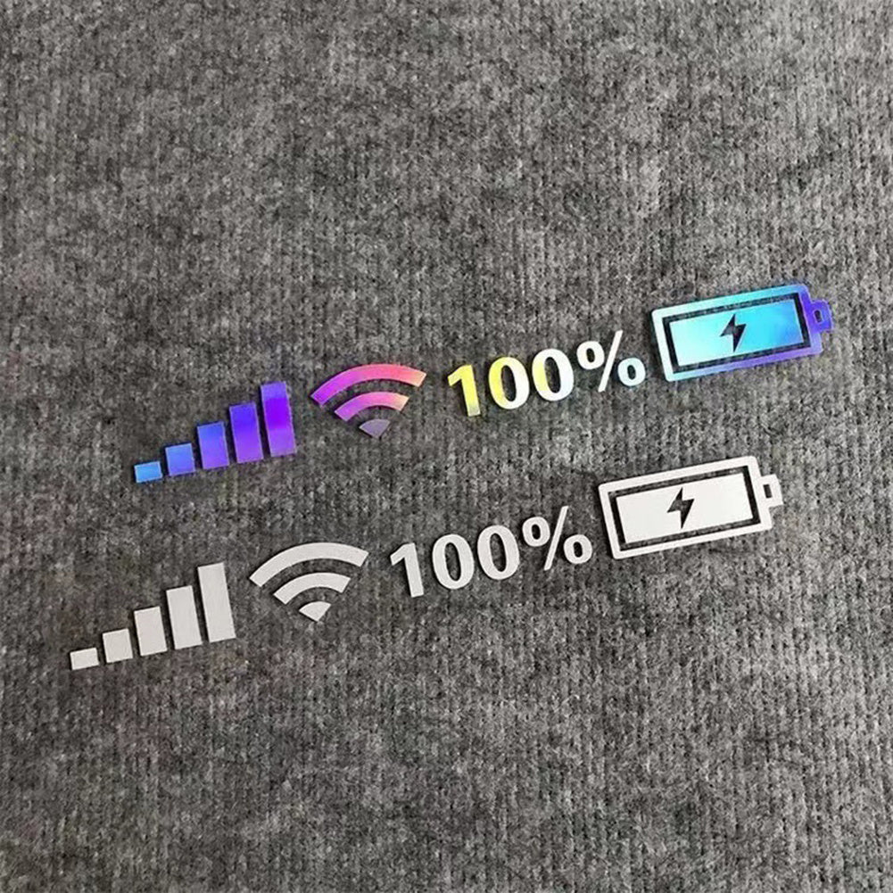 Colorful Reflective Wifi Level Stickers for Cars