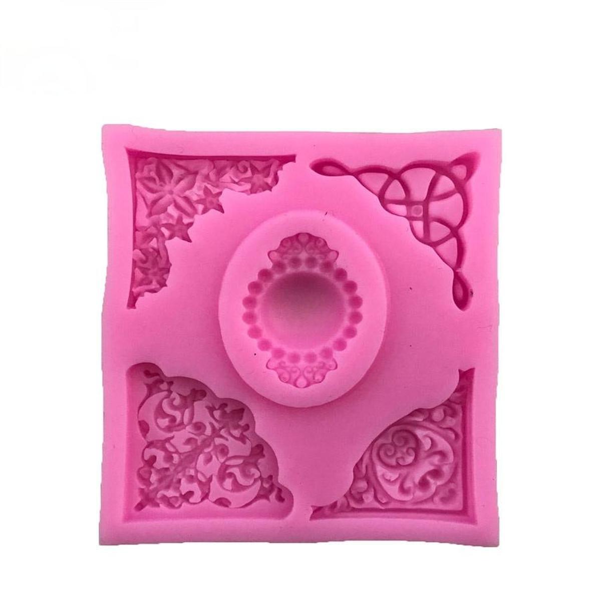 1pc Silicone Baking Mold Lace Embossing DIY Fondant Cake Mold