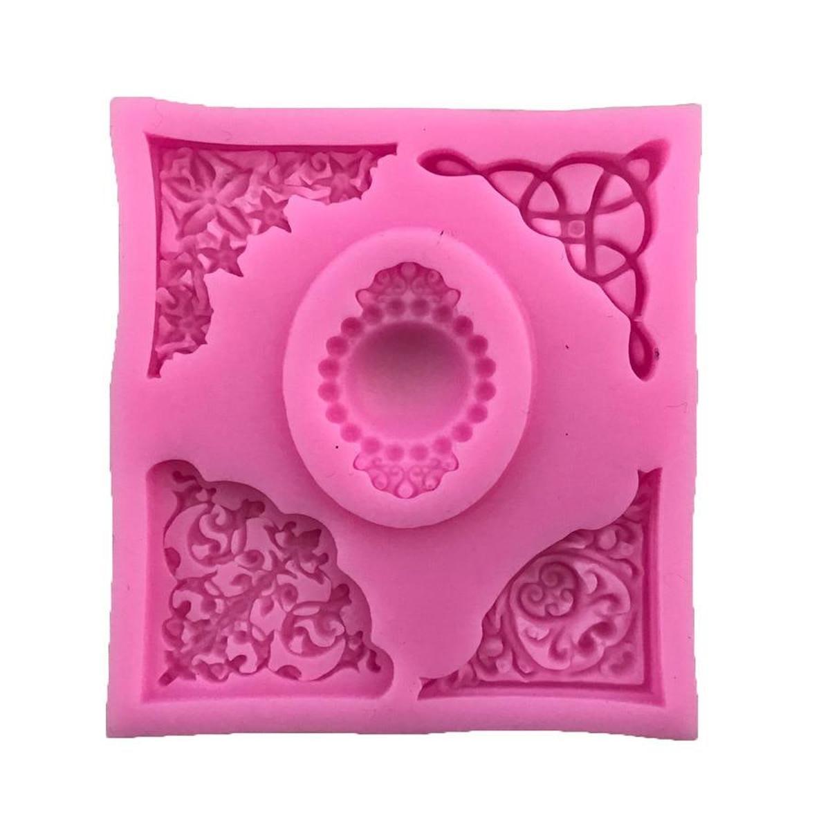 1pc Silicone Baking Mold Lace Embossing DIY Fondant Cake Mold