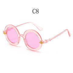 Kids Round Frame Sunglasses for Outdoor Activities