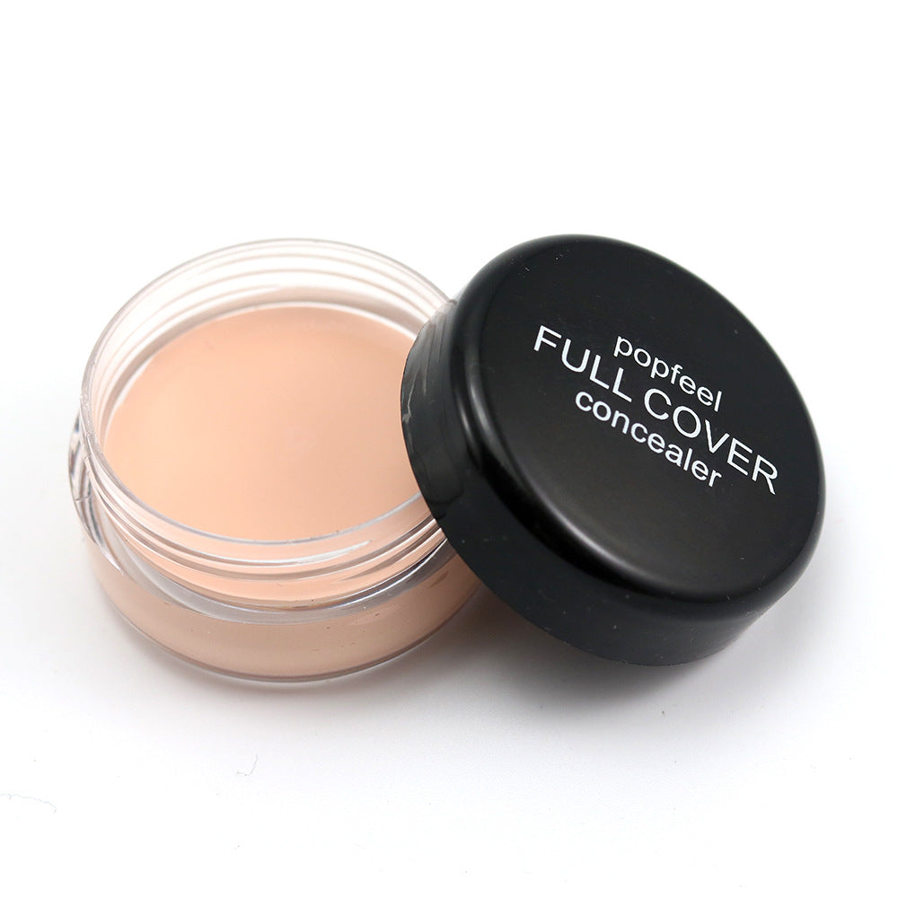 5 Colors Natural Concealer Cream Dark Circle Cover Waterproof Face Makeup