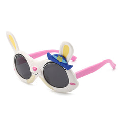 Girls Cartoon Rabbit Frame Polarized Sunglasses UV Protection