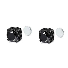Men's Stainless Steel Double Head Earrings Studs