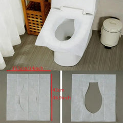 20pcs Waterproof Disposable Toilet Seat Covers for Travel Camping and Hotels