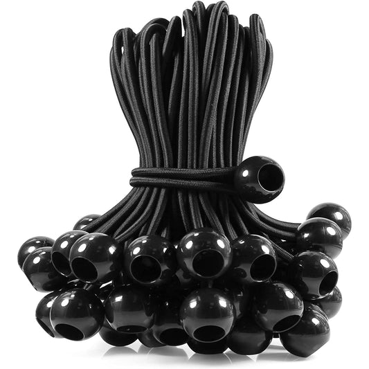 25 Heavy Duty Ball Bungee Cords for Shelter Gazebo Camping Tent Cargo