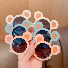 Kids Bear Ear Retro Cartoon Glasses Outdoor Accessories for Boys