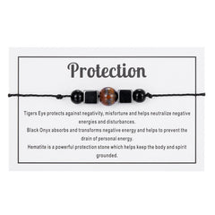 Healing Crystal Stone Beads Men's Bracelet